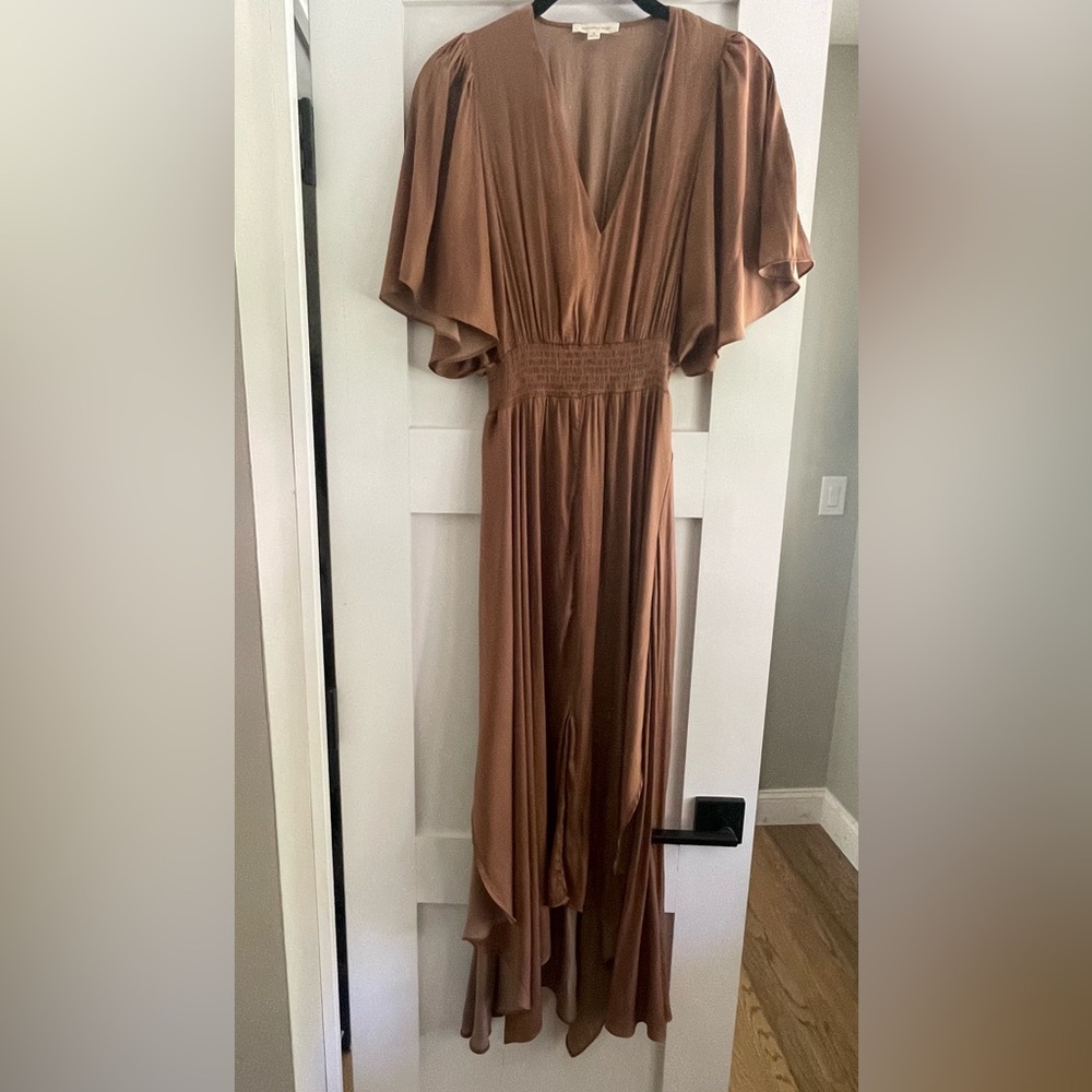 Grade & Gather Sateen Maxi Dress Sz Small